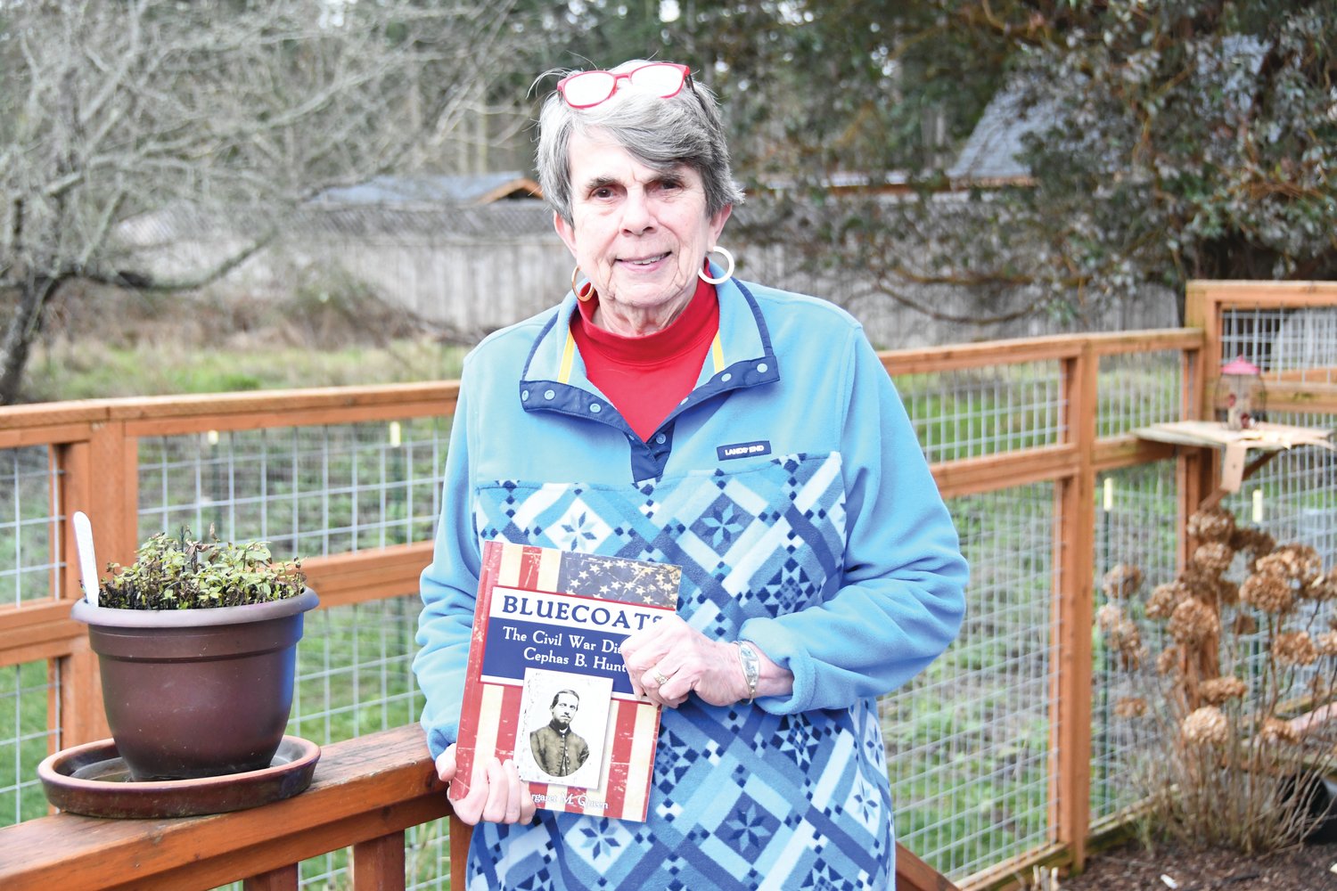 Margaret Queen, author of “Bluecoats,” has lived all across the U.S., moving an estimated 26 to 28 times since marriage. Additionally, she’s lived in some of the cities and spots visited by Cephas B. Hunt during the Civil War.
