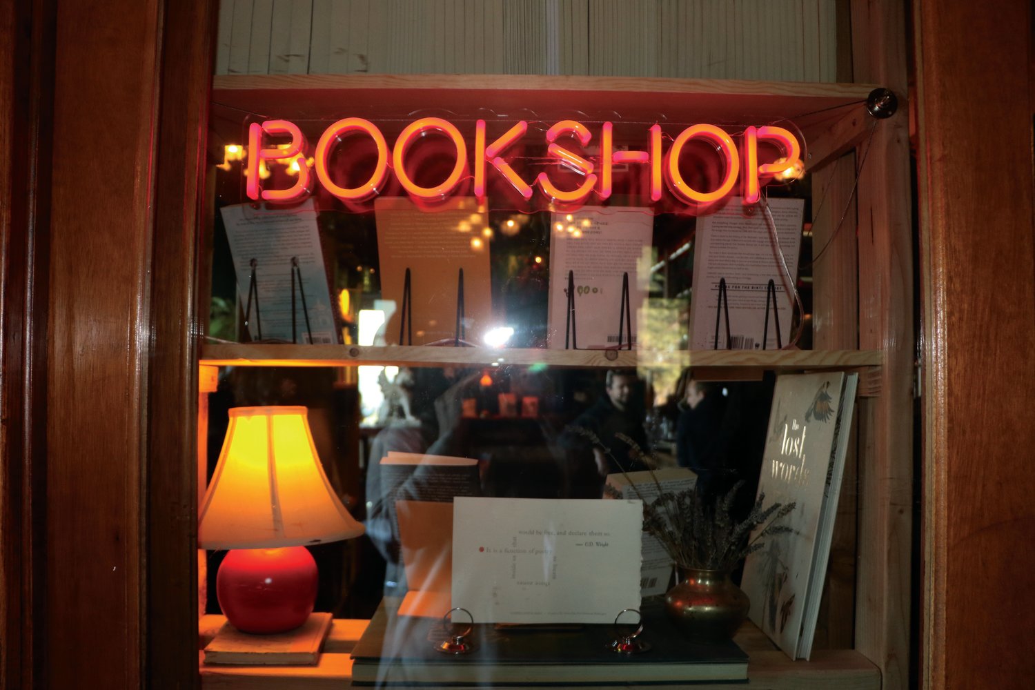 Winter Texts’ new brick-and-mortar bookshop has full menu and craft cocktails.