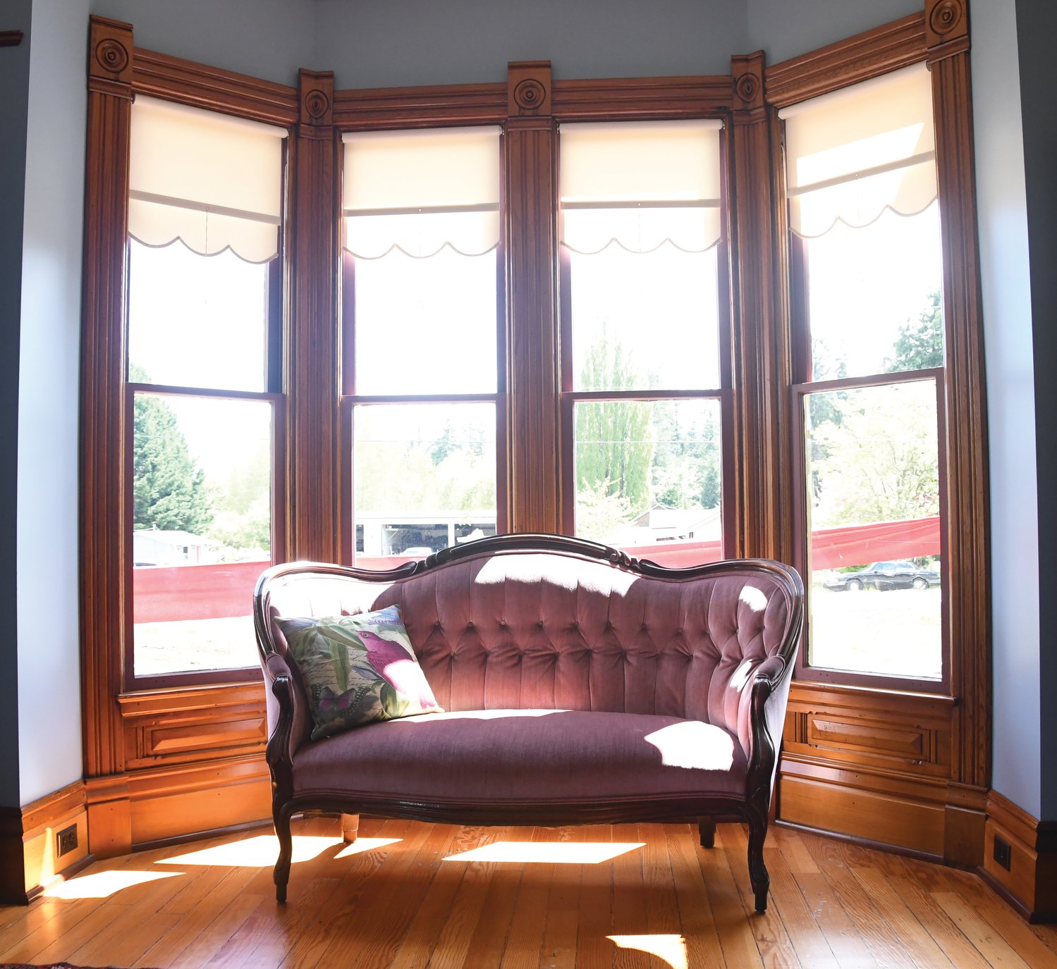 A plethora of Victorian-era furniture adorns the 17 rooms within the Worthington Mansion in Quilcene.
