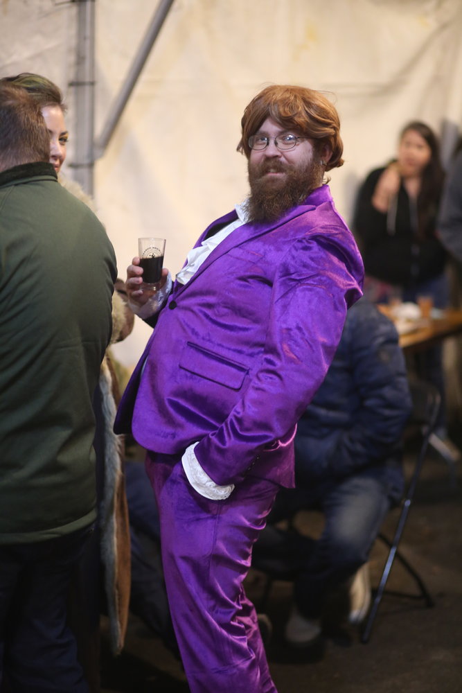 Things always get a little weird at Strange Brewfest, and Brian Crocker of Port Angeles took this year’s 007 “Live and Let Brew” theme off the rails with his Austin Powers outfit.
